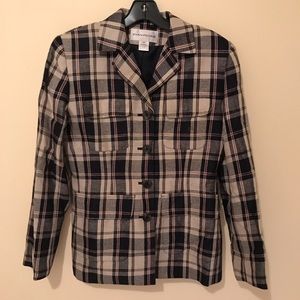 Evan-Picone Plaid Jacket